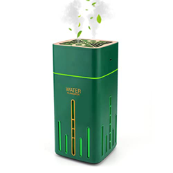 Humidificador USB de 1000 ml, humidificador con función de luz nocturna multicolor, silencioso (< 35 dB), temperatura constante, antiquemaduras secos, precio
