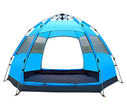 Desconocido Tienda de campaña de Apertura automática, Tienda Grande hidráulica Hexagonal para 4-6 Personas, Tienda de campaña Familiar a Prueba de Llu en oferta