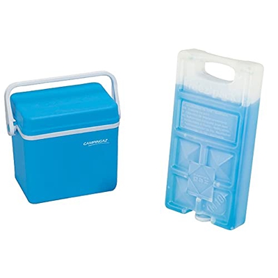 Campingaz 30060 Nevera Rígida, Azul, 10 l + 9377 Acumulador Frio, Unisex, Azul, 18 x 9 4 x 3 2 cm