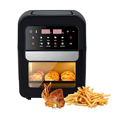 Zgsalvation Freidora de Aire y deshidratador 8 en 1, Control de Tiempo y Temperatura del Horno de convección de 7 l, fácil de Limpiar, bajo Nivel de R