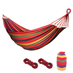 Hamaca para exterior de algodón, hamaca doble para interior, exterior, balcón, jardín, camping, playa, tejido de lona resistente con una capacidad de  en oferta