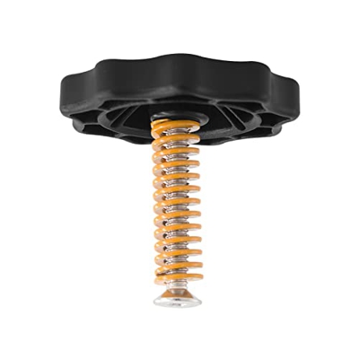 Zwbfu 4 Piezas de Tuerca de nivelación de Giro Manual Mejorada, diámetro de 40 mm + 4 Piezas de resortes de Cama calefactados Amarillos + 4 Tornillos 