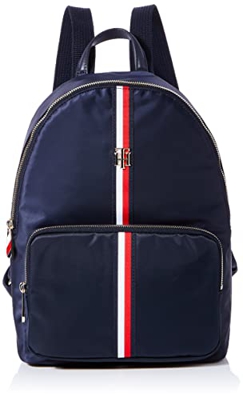 Tommy Hilfiger Mochila Poppy Corp, Navy Corporate, Medium para Mujer