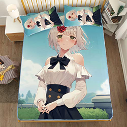 ACOSDARY Impacto de Genshin: Noelle Hombros Descubiertos Colchón, Microfibras de impresión 3D Alfombrilla de Seda de Hielo de Anime, Almohadilla de en características