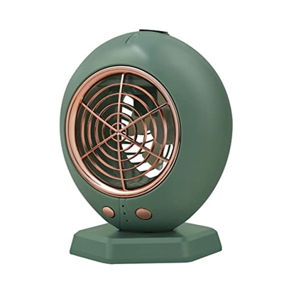Ventilador de refrigeración por aire de escritorio USB, 2000 mAh, humidificador de aire acondicionado con 3 engranajes, pequeños ventiladores para ofi