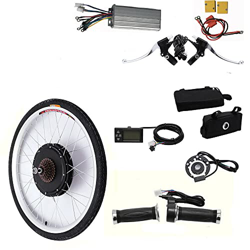 Kit de conversión para bicicleta eléctrica de 26 pulgadas, rueda trasera de 500 W, 36 V, LCD con motor trasero en oferta