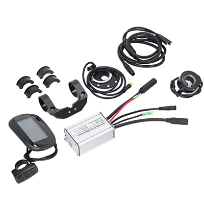 Demeras Kit de Conversión Eléctrica, Kit de Bicicleta de Montaña Eléctrica, Pantalla LCD6, Profesional, Bricolaje, Totalmente Impermeable, para Bicicl