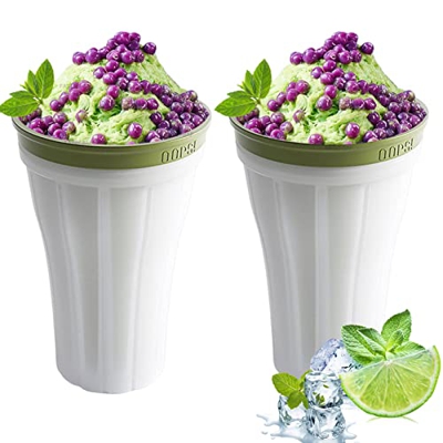FASFSAF Taza para Hacer Granizados, Slushy Maker Cup, Taza Silicona para Hacer Granizados 150ml, Taza para Congelar Batidos, Taza para Hacer Batidos C
