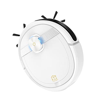 LIFKOME Robot Aspiradora Autofarga para El Cabello de Mascotas Pisos Duros Alfombra Cargando Limpiador