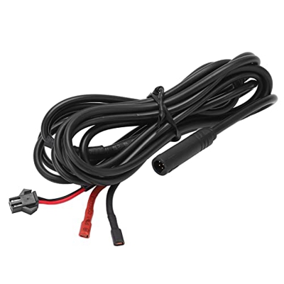 Keenso Cable de Extensión Impermeable de 6 Pines de 140 Cm/55,1 Pulgadas, Cable de Extensión de Luz Ebike para Faros Delanteros Y Traseros