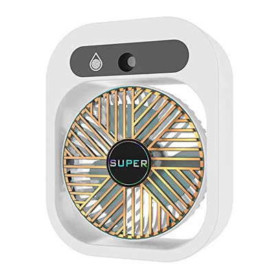 CHOO Aire acondicionado portátil de 3 velocidades ajustable personal mini aire acondicionado USB ventilador de escritorio para oficina dormitorio coci