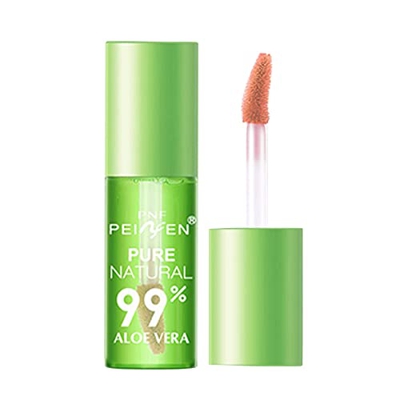 Gofodn Color Resistente al Agua 3,5 ml de Larga duración, hidratante Natural, Tinte de Labios de Aloe, lápiz Labial (Green, One Size)