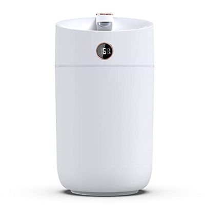 Leepesx Difusor de humidificador de Niebla 3L con Pantalla de Humedad Humidificador de Niebla fría de Doble Boquilla Humidificador de luz Nocturna Col