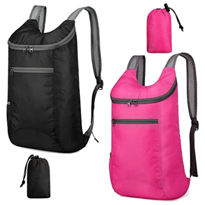 Feibmir 2 Mochilas Plegables Ultraligeras, Mochilas de Senderismo Resistentes al Agua, Mochilas Plegables Para , Viajes al Aire Libre, Camping, Escala