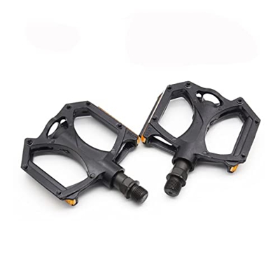 FIVENUM Pedal M195 Aleación de Aluminio MTB Pedales de Bicicleta 2DU Piezas de Bicicleta de montaña de Pedal Ultraligero con Reflector (Color : Black)
