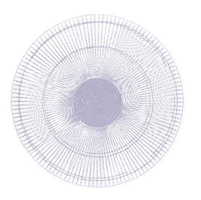Mankvis (2pcs) Cubierta de Seguridad del Ventilador eléctrico de 25 cm, Anti-Piñula, no bloquea el Viento, la Cubierta de protección Redonda con cordó