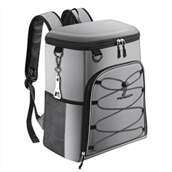 PENGDA Mochila nevera de 25 l, 36 latas, grande, aislante, impermeable, para picnic, camping, senderismo, playa (gris) precio