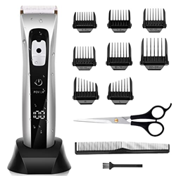 Maquina Cortar Pelo Profesional Cortapelos Hombre Recargable Inalámbrica con Peines 4-24 mm Recortador Pelo Barba IPX6 Impermeable, Plateado características