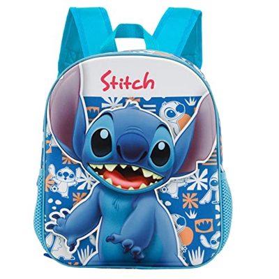 Lilo y Stitch Dancing-Mochila 3D Pequeña, Azul