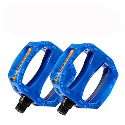 FIVENUM Pedal de Bicicleta Infantil liviano 1 2 mm Pedal de Bicicleta for niños sin Deslizamiento for el reposapiés de plástico Duro (Color : Blue)
