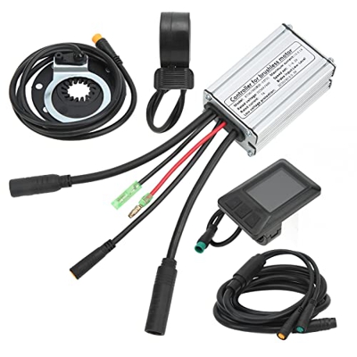 Demeras Kit de Conversión de Bicicleta Eléctrica, Controlador de Motor de Bicicleta, Ranura de Disipación de Calor, Carcasa Estable Sensible para Moto