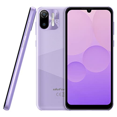 Android 12 Teléfono Móvil Libres Ulefone NOTE 6T, 3GB+64GB, 8.5mm Ultradelgado DUAL SIM 4G Smartphone, Pantalla HD+ 6.1'', Ranura Para 3 Tarjetas, Cám