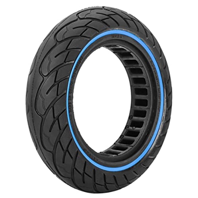 G.V.SHOP 1 rueda completa de 10 x 2,5 pulgadas para scooter, patinete eléctrico de goma completa, KUGOO M4, NINEBOT G30 Max, antideslizante, neumático