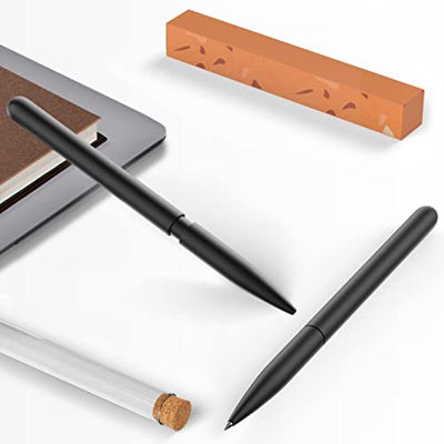 Boligrafo de alta calidad negro boligrafo pluma Premium Metal de negro mate hermoso instrumento de escritura clasico Bolígrafo Regalo Hombres y Mujere