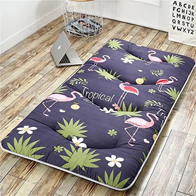 OMKUOSYA Colchón de futón de espesas japonesas, Almohadilla portátil for Dormir, colchón de Cama Enrollable for Adultos, colchón de Piso Plegable, Alm