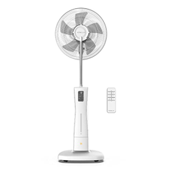 Newlux - Ventilador de Pie con Nebulizador Mist W500 con Mando, 5 Aspas Aerodinámicas (Ø40cm), 3 Vel. y 4 Modos. Ventilador Nebulizador de Agua 2L, Pr precio