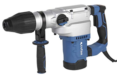 Taladro martillo perforador | 1500W SDS MAX| Martillo rotativo 1500 W | Perforador de percusión 12 J |Taladro/Perforación/Cincelado | Con mango auxili