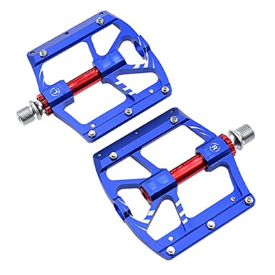 FIVENUM MTB Pedales Pedales de Aluminio de Aluminio sin Deslizamiento Pedales BMX Pedales Accesorios for Bicicletas for Bicicletas (Color : Blue)