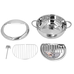 Changor Olla para Freidora, Tempura Japonesa, Freidora Pequeña de Acero Inoxidable, Resistente Al Calor, Retiene el Calor Uniformemente para Freír Alb precio