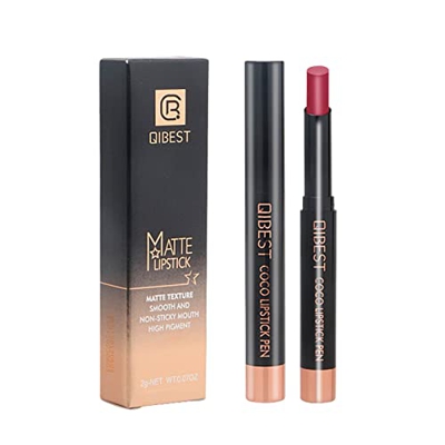 Labiales En Forma De Lápiz de lápiz labial de maquillaje profesional de terciopelo, resistente al agua, línea de lápiz labial mate, lápiz labial Palet