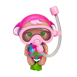 The Bellies From Bellyville Mini Bubblefart Serie 2, Mini Liz Achoo, Lleva Unas Gafas de Snorkel, muñecos sumergibles, se Tira Pedos en el Agua, 3 Mod en oferta