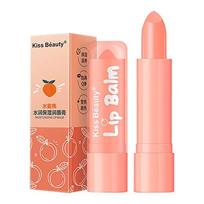 Gofodn Natural 2 Nueva Labial Labios Hidratante Hidratante Peach Lip Care Pintalabios Spray (Pink, One Size)