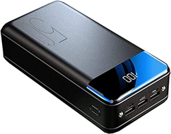 Mommax Power Bank, 50000Mah Power Banks Carga Rápida Batería Externa Portátil [3 Salidas 3 Entradas] Pantalla LED Cargador Móvil con Linternas 2022,Ne precio