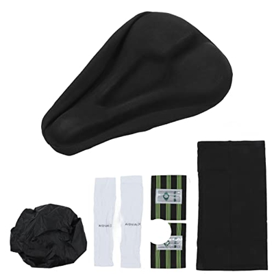 Jadeshay Cojín para Asiento, Almohadilla para Asiento de Bicicleta, Rejillas Huecas ergonómicas de Silicona Gruesa Transpirable Acolchadas