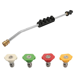 WENJIA Lanza de Alta presión para Lavado de Autos para la Serie Karcher K con 4 Puntas de Boquilla Rociador de ángulo Ajustable Lavadora de Varilla Cu características