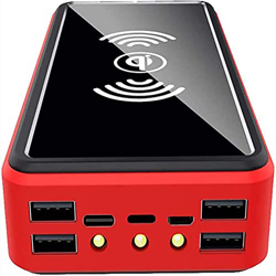 Cargador Solar, Power Bank Portátil Inalámbrico con 4 Outputs Power Bank con USB C Carga Rápida para 99% De Los Dispositivos USB del Mercado 2022,2000 en oferta