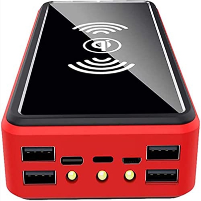 Cargador Solar, Power Bank Portátil Inalámbrico con 4 Outputs Power Bank con USB C Carga Rápida para 99% De Los Dispositivos USB del Mercado 2022,2000