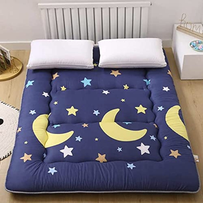 ZCYX Colchón de futón para Piso, Cama Plegable de Espuma viscoelástica Japonesa Enrollable, colchoneta portátil para Acampar, Tumbona, Cama, sofás, Al