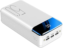 Mommax Power Bank, 50000Mah Power Banks Carga Rápida Batería Externa Portátil [3 Salidas 3 Entradas] Pantalla LED Cargador Móvil con Linternas 2022,Bl precio