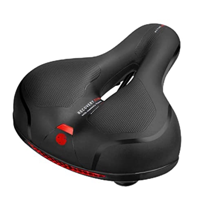 Asiento De Bicicleta Más Cómodo: Asiento De Bicicleta De Bicicleta Mounta De Bicicleta Hueca con Almohadilla De Asiento Transpirable para La Luz Trase