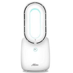 Habiba Ventilador de pie Que Ahorra Espacio Ventilador oscilante 3 Modos Ventilador de Torre silencioso Ventilador de Piso Recargable sin aspas para D características