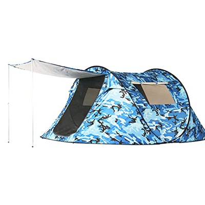 Tienda de túnel para Acampar al Aire Libre Apertura rápida, 5-6 Personas Color Tiendas emergentes instantáneas automáticas A Prueba de Viento A Prueba