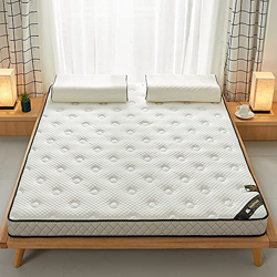 ZCYX Colchón de Suelo japonés, colchón de futón Plegable para Viajes/Camping, colchón de Cama Enrollable de Espuma, colchón de futón de Color sólido S características