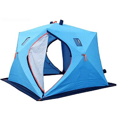 Desconocido Adecuado para 3-4 Personas, Doble Capa, Impermeable, fácil de Instalar, Tienda de campaña Familiar, Ventana ventilada con Cubierta antihie