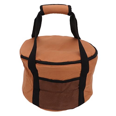 Jadeshay Bolsa de Almacenamiento de vajilla para Acampar 13.7L Caja de Almacenamiento de Picnic Impermeable con Forro Suave de Gran Capacidad con mani
