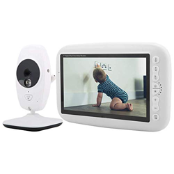 wosume Monitor de bebé, 100-240 V, 7 Pulgadas, Pantalla LCD 720P, cámara IR, Monitor inalámbrico de intercomunicación para bebés, cámara para Mascotas características